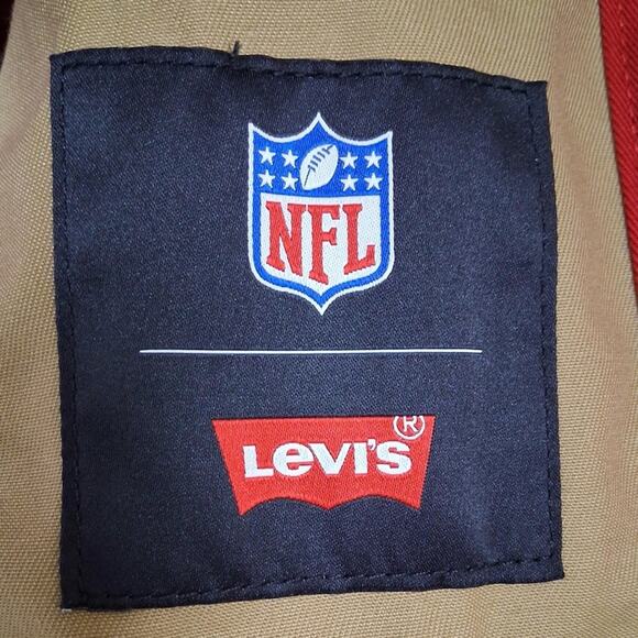 Levi's Women's Bold Red Jean Jacket - Picture 2 of 5